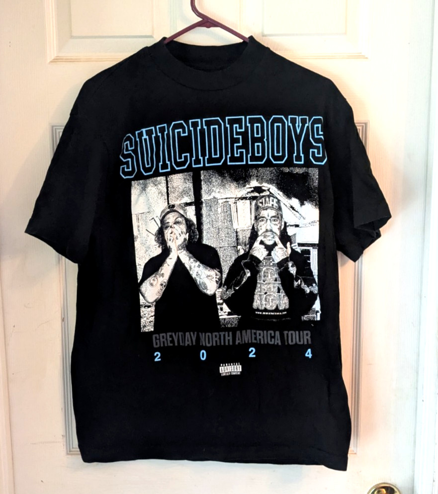 Suicide Boys G59 2024 Greyday North America Tour Concert Merch T Shirt Black MED