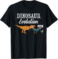 Dinosaur Evolution T-Rex Chicken Funny Pre Historic Animal T-Shirt
