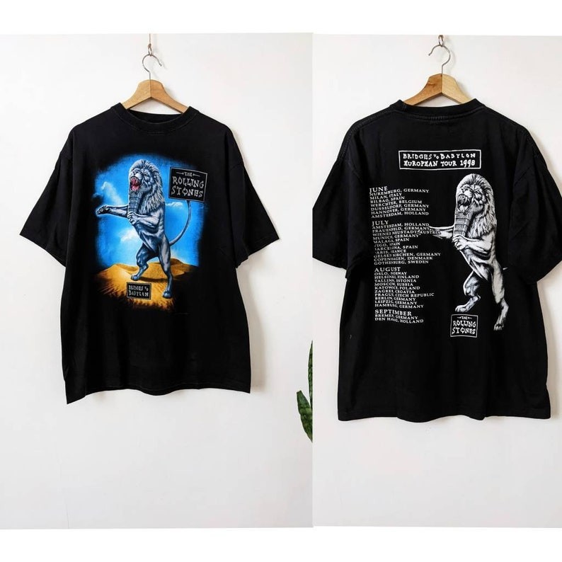 Vintage The Rolling Stones Merch T-Shirt 1997 Bridges to Babylon gallery