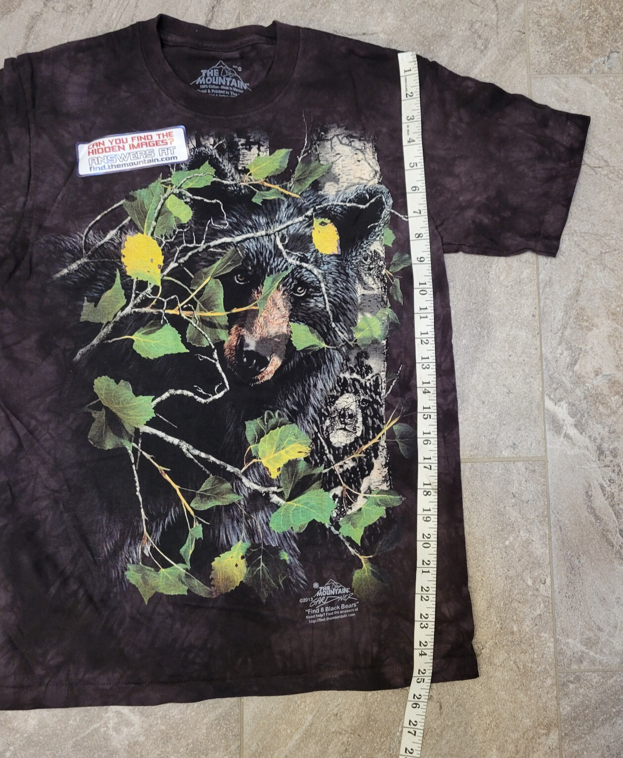 NEW Black Bear The Mountain Bears Rocky Grizzly Forest Cotton T-Shirt small gallery