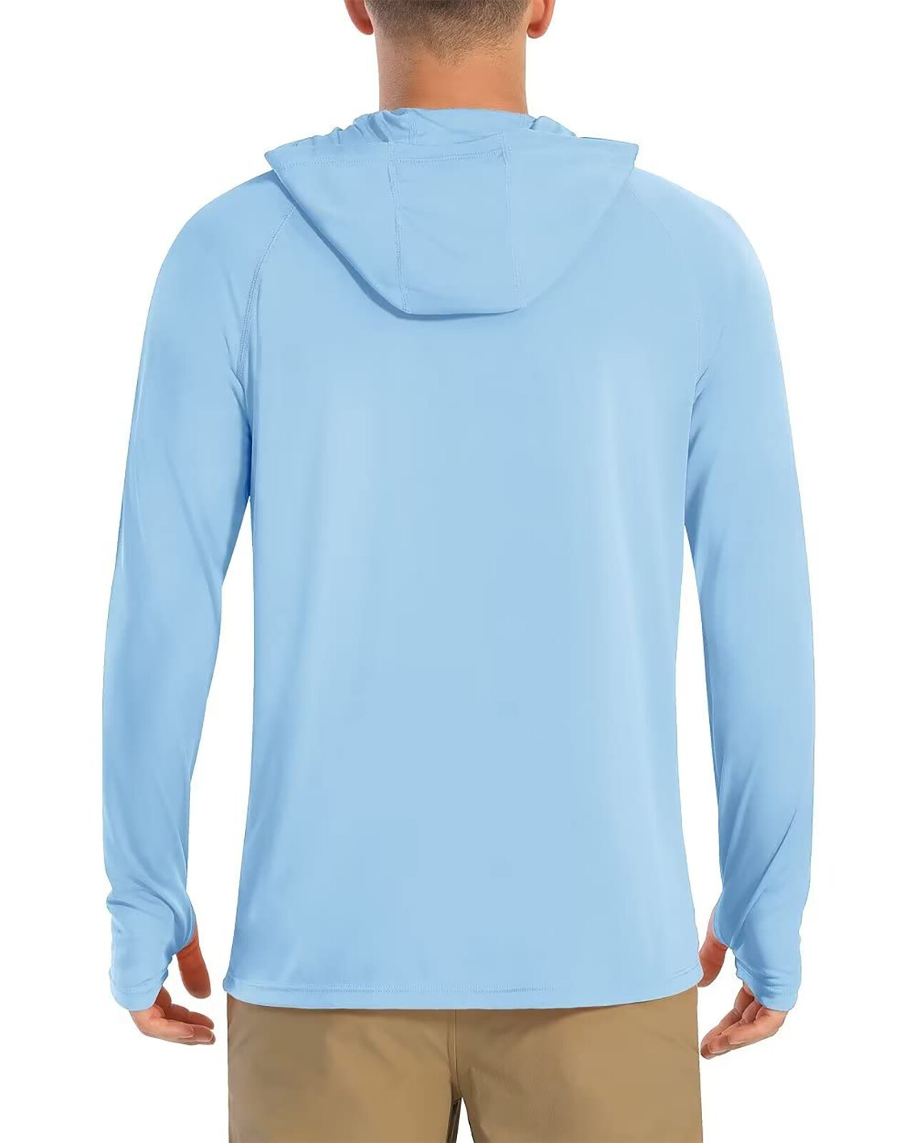 UPF50+ Mens Sun Block Hoodie Long Sleeve Skin Protection Sun Shirts Fishing Tops gallery