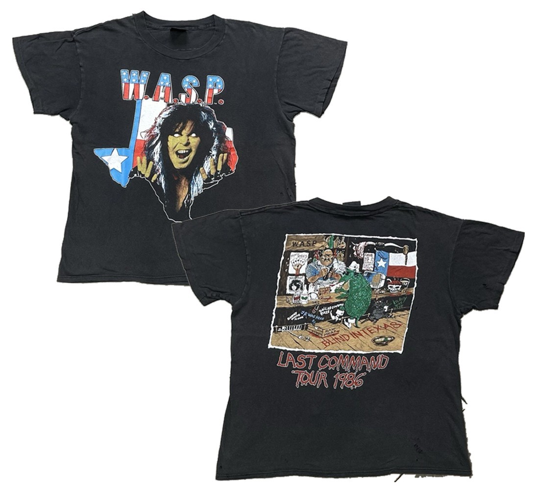 Classic 1986 WASP Last Command Tour W.A.S.P. Unisex reprint Shirt 20D230 gallery