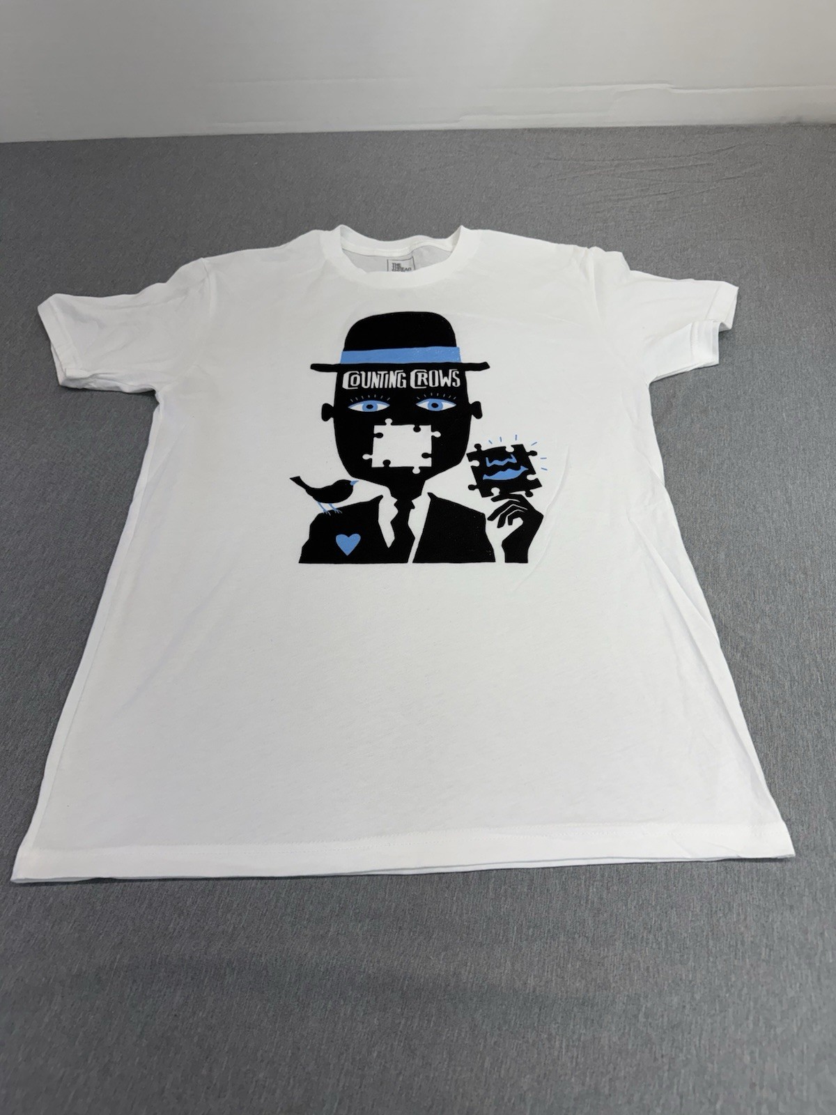 The Thread Shop, Counting Crows Missing Puzzle Piece T-Shirt White Size M. NWOT. gallery
