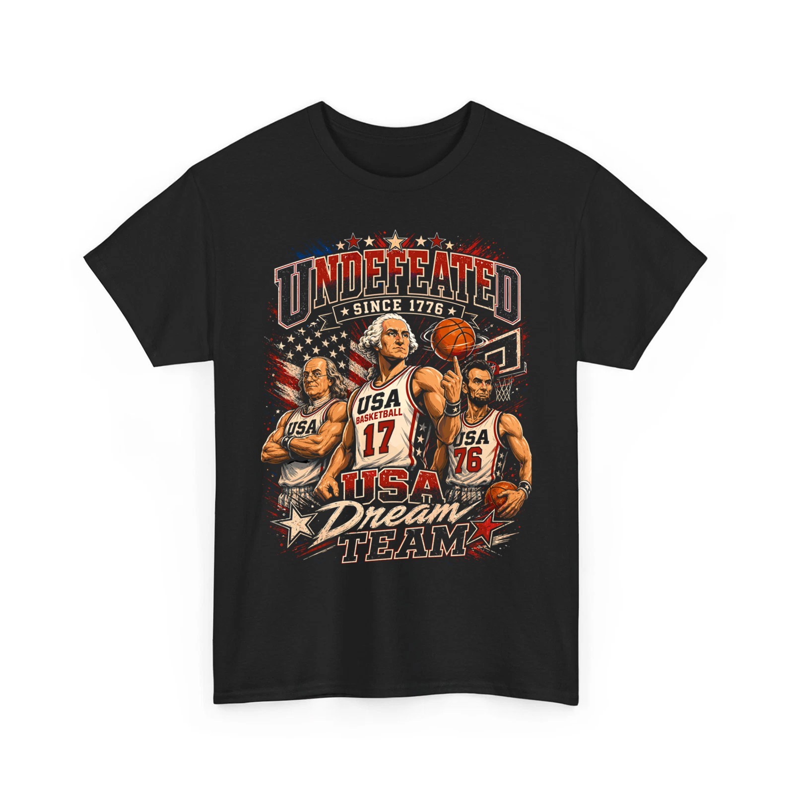 Undefeated Since 1776 America 4th July Funny Founding Fathers Independence Day