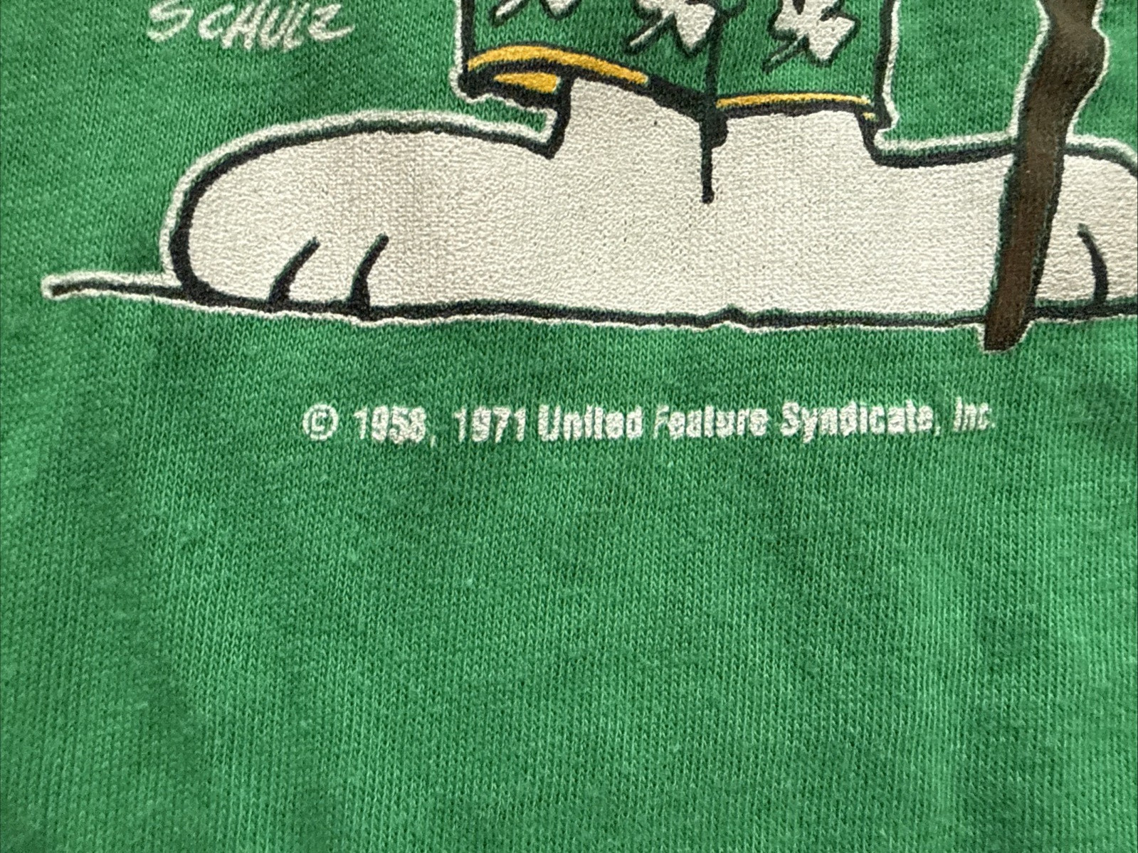 Vintage Artex Peanuts Snoopy Irish And Perfect Shirt Men's L Single Stitch gallery