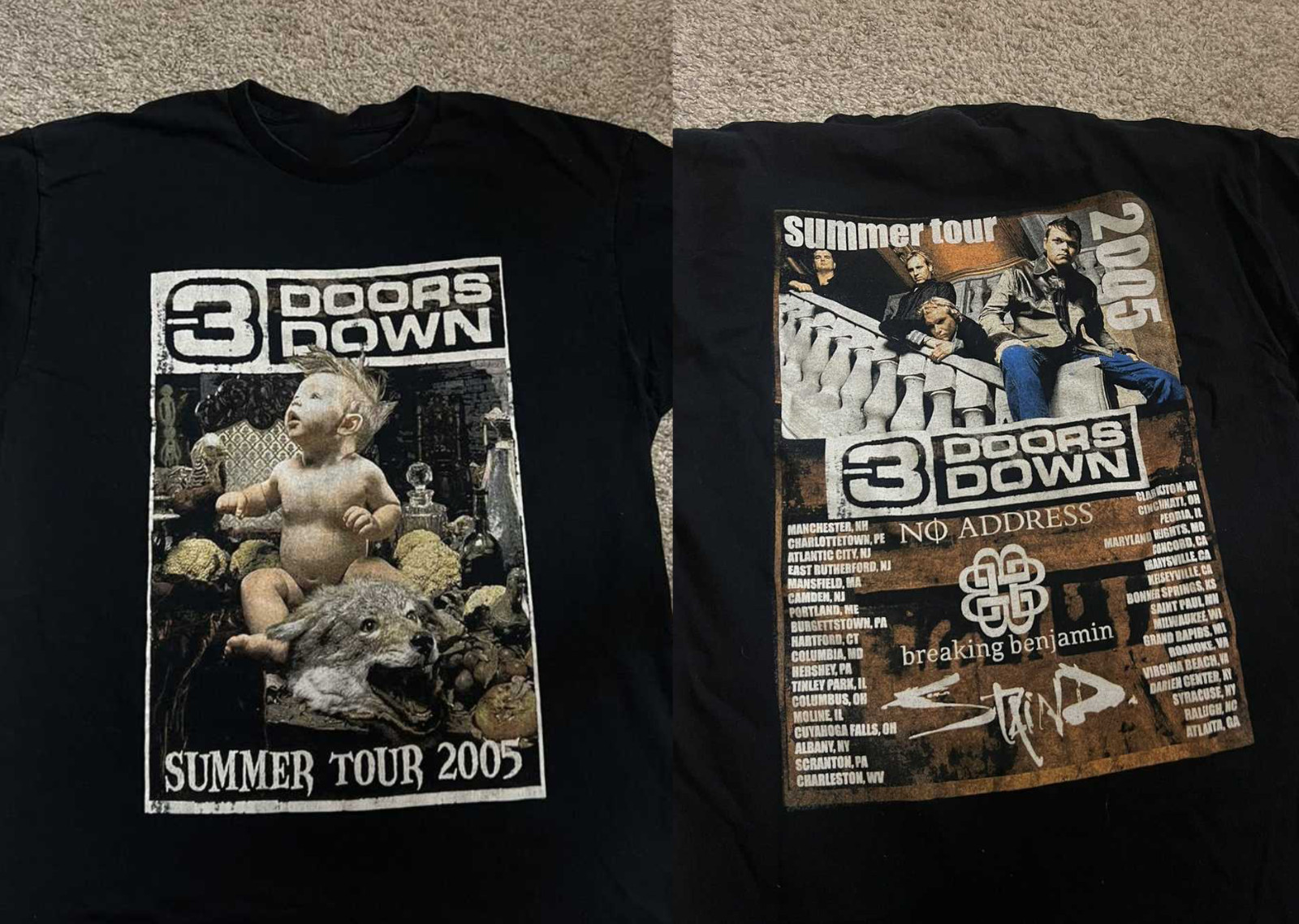3 Doors Down Band Summer Tour 2005 T-shirt S to 5XL 2F1876