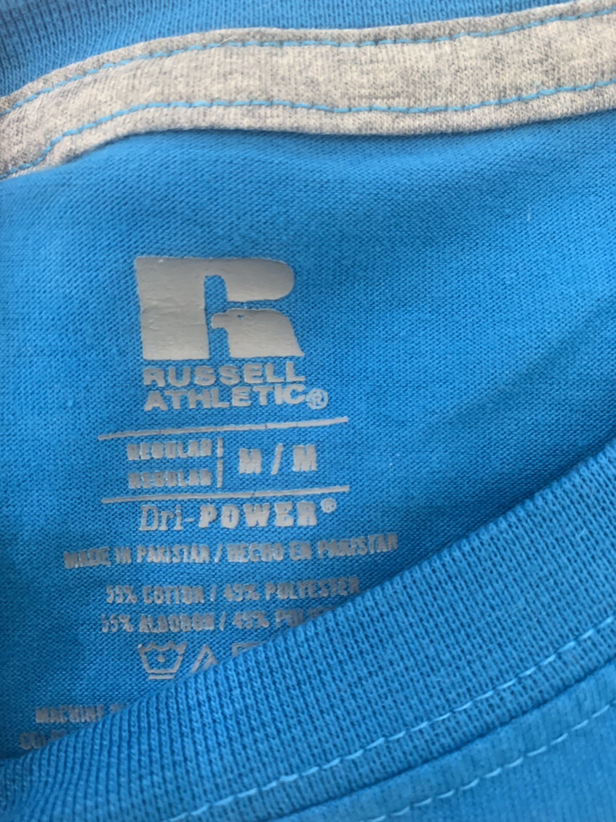 Russell Athletic Men's Dri-Power Tee Sports T-Shirt Blue Size Medium gallery