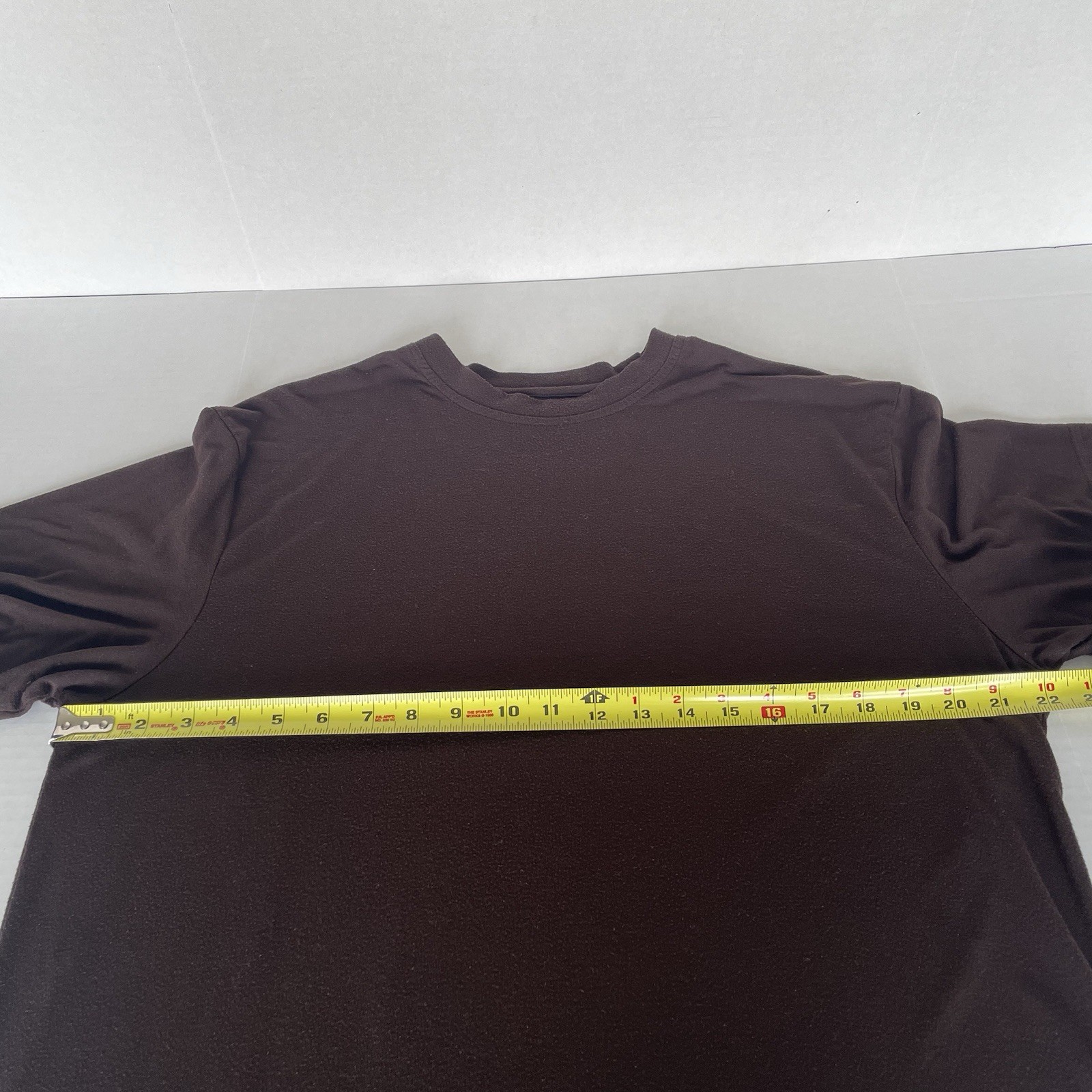 Haggar Men’s Large Brown Crew Neck T-Shirt Short Sleeve Soft gallery
