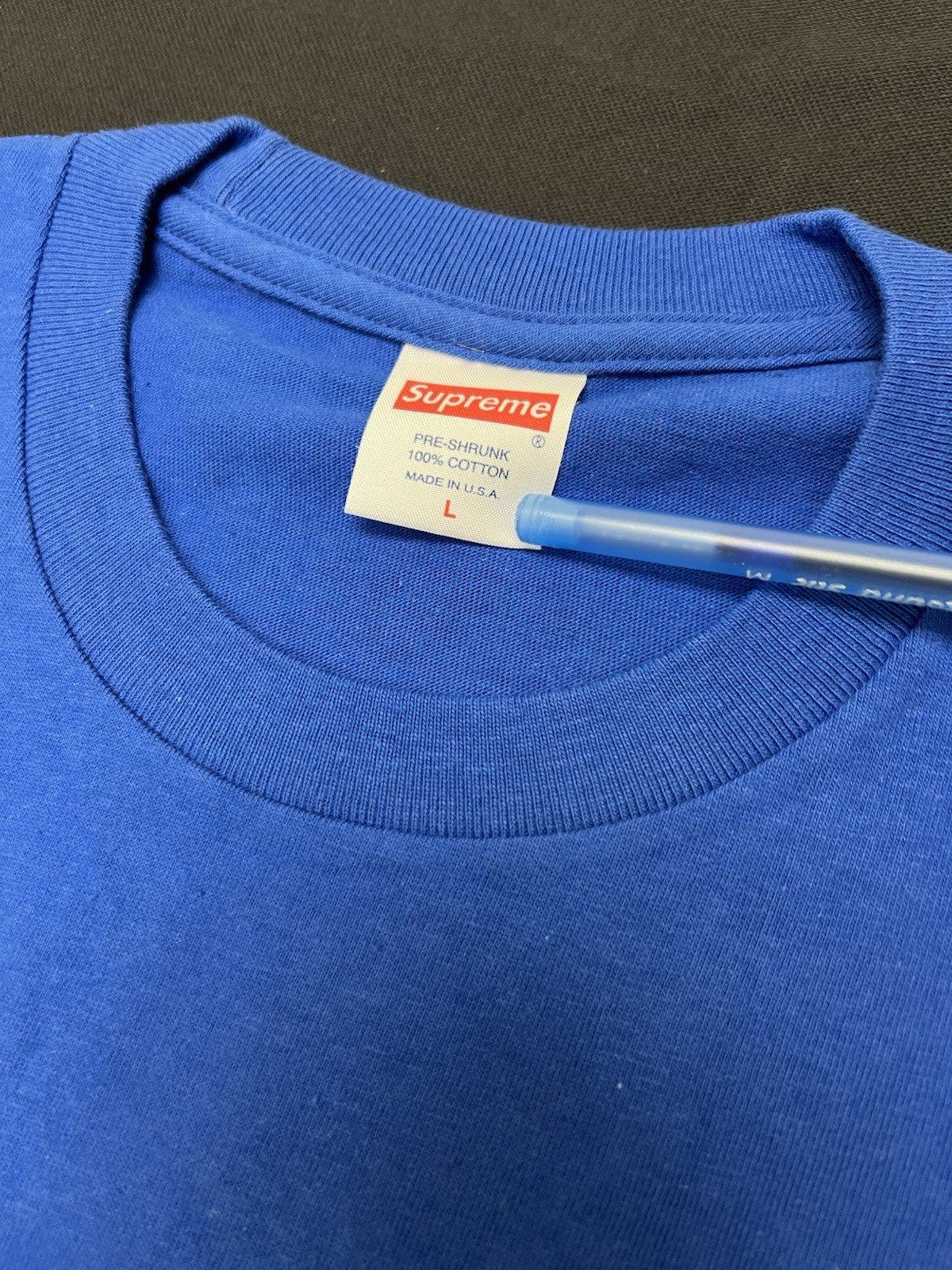 SS16 Supreme Motion Logo Tee Royal Blue L Large gallery