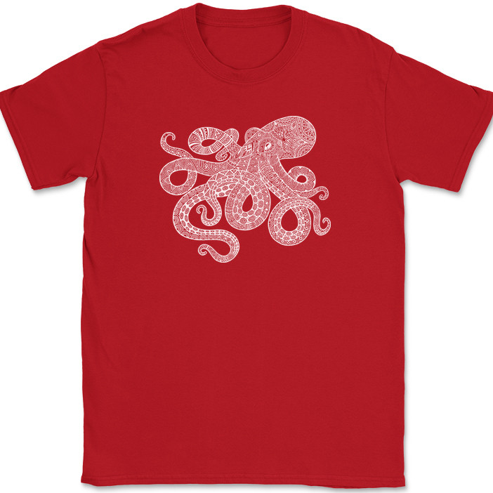 Octopus Mandala T-Shirt Deep Ocean Beautiful Pattern Gift Graphic Tee gallery