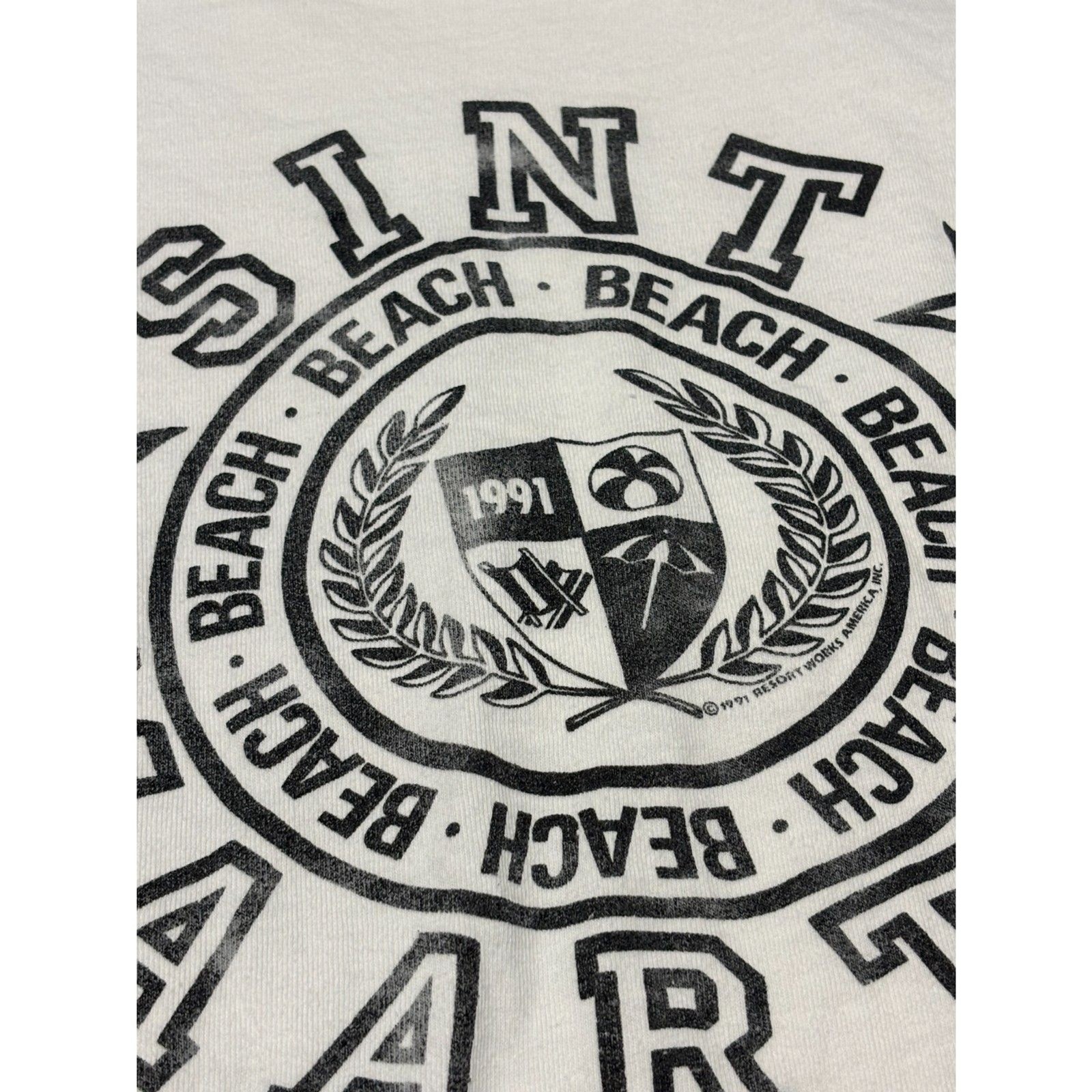 1990s sint maarten beach graphic t-shirt gallery