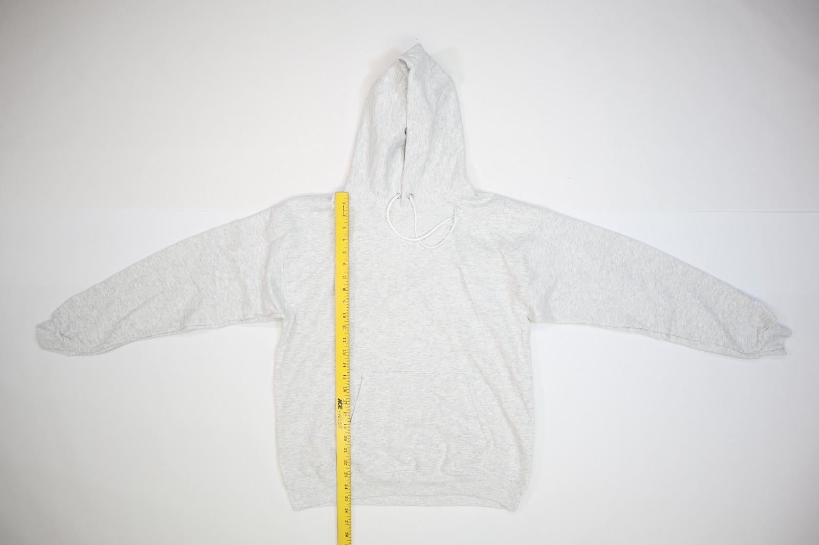 Hanes Ecosmart 50/50 Blank Long Sleeve Plain Ash Grey Mens Medium Hoodies 5 Pk gallery