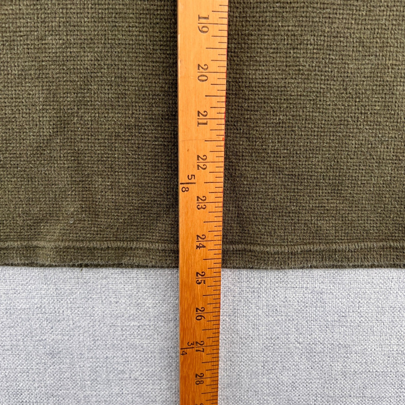 Polo Ralph Lauren Waffle Knit Thermal Shirt Men Large Olive Cotton Preppy Y2K gallery