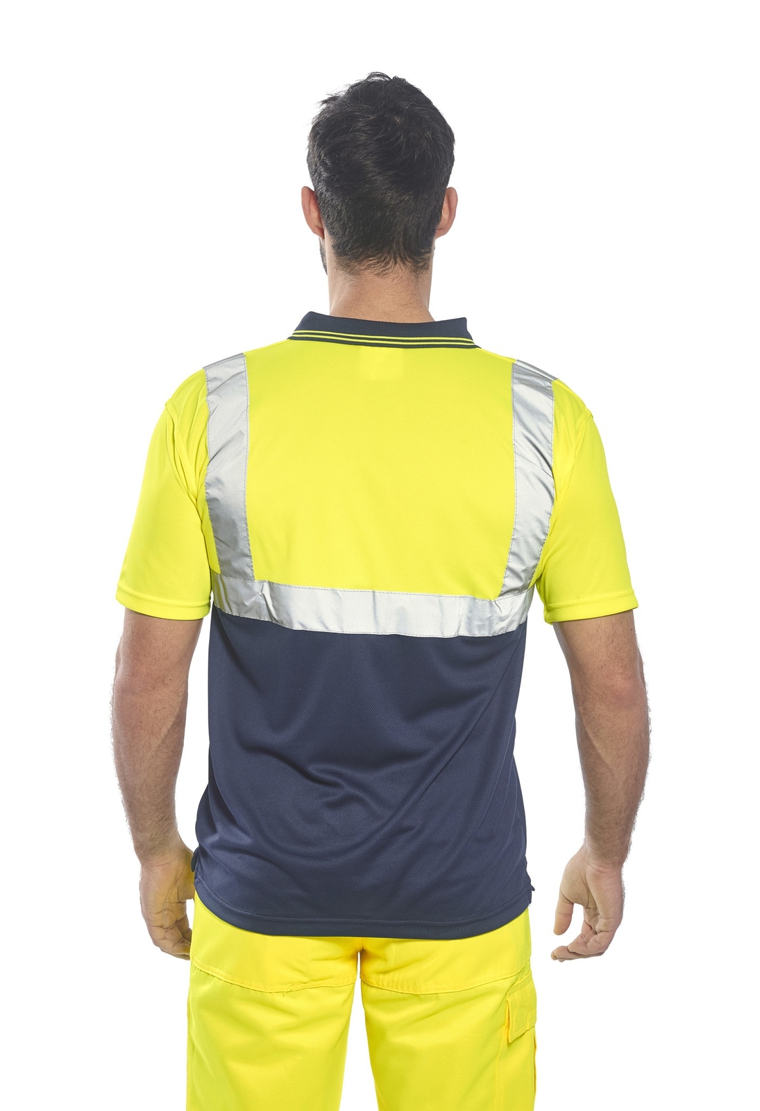 Portwest Hi-Vis Two-tone Polo Shirt S479 - Safetywear Polyester Short Sleeve Tee gallery