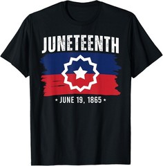 Red White Blue Juneteenth 1865 Meaning Black History Freedom T-Shirt