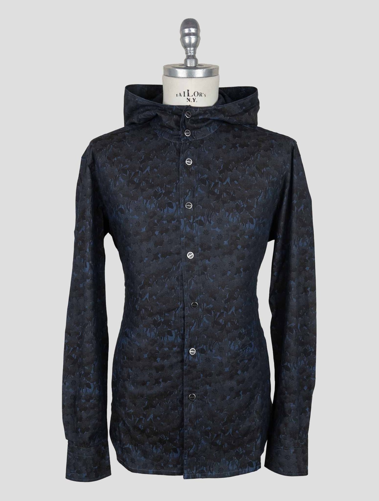 NEW KITON BLUE COTTON SHIRT MARIANO EU 56 - US 46 - 2XL KME41 gallery