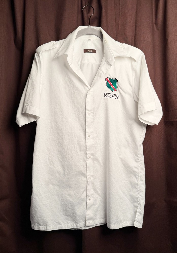 Santa Clara Vanguard Executive Director Embroidered Shirt Medium, Extremely Rare