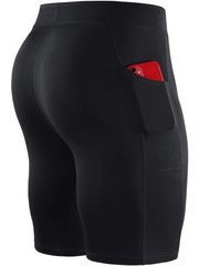 NELEUS Men’s 3 Pack Running Compression Medium, 6072 Black/Black/Black,3