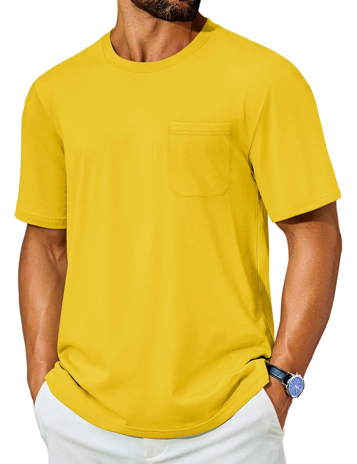 Men’s T-Shirts Cotton Short Sleeve T Shirts for Men UPF 50+ Moisture Wicking …