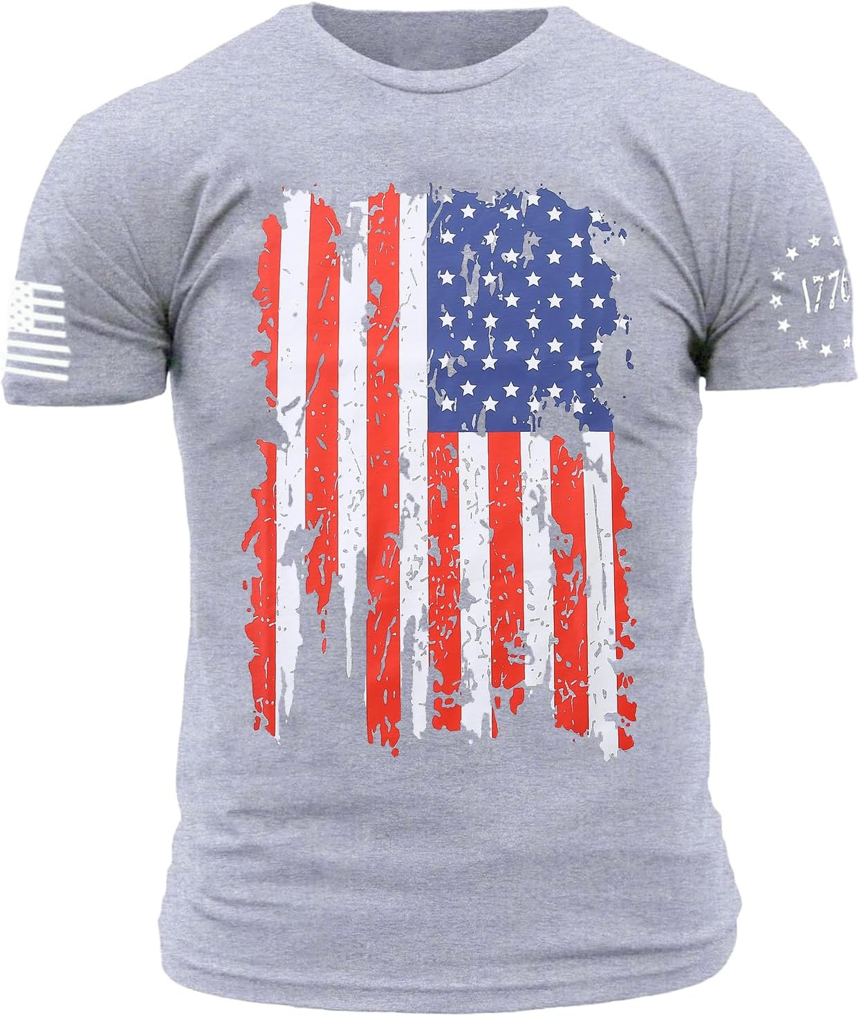 USA Flag American Red White Blue Star Stripes Patriotic T-Shirt with many Size gallery