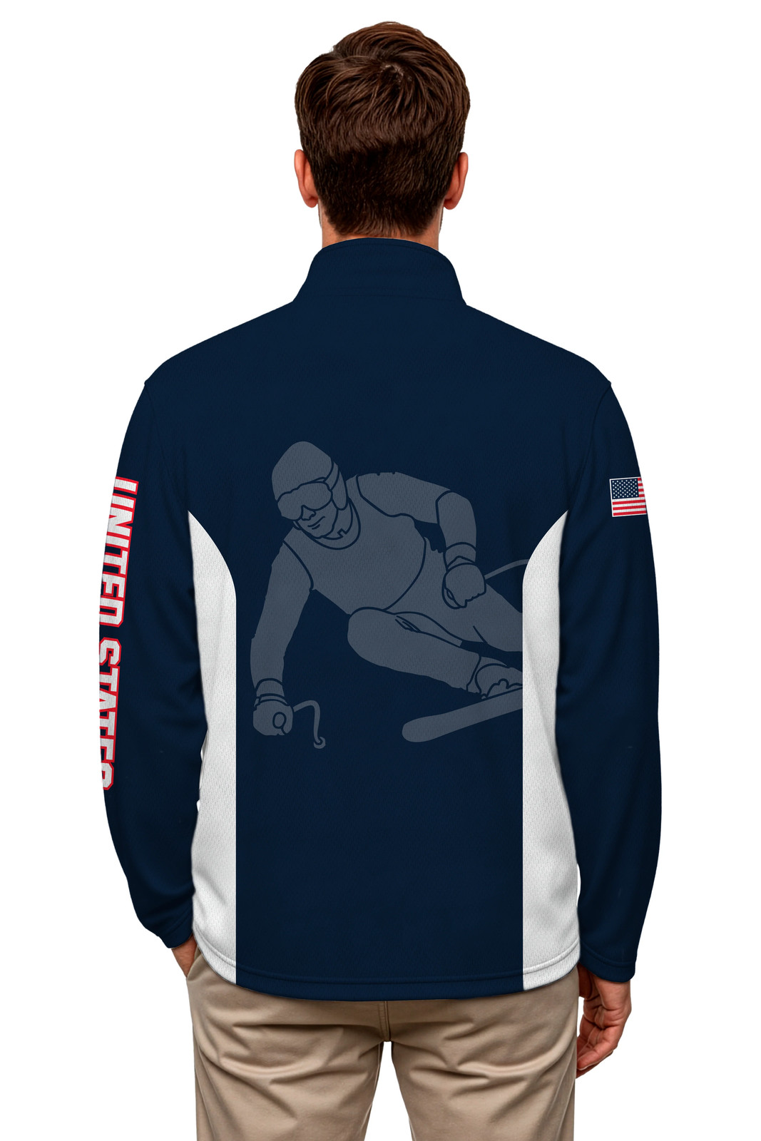 USA SKI Team Lightweight Navy 1/4 Zip Pullover gallery