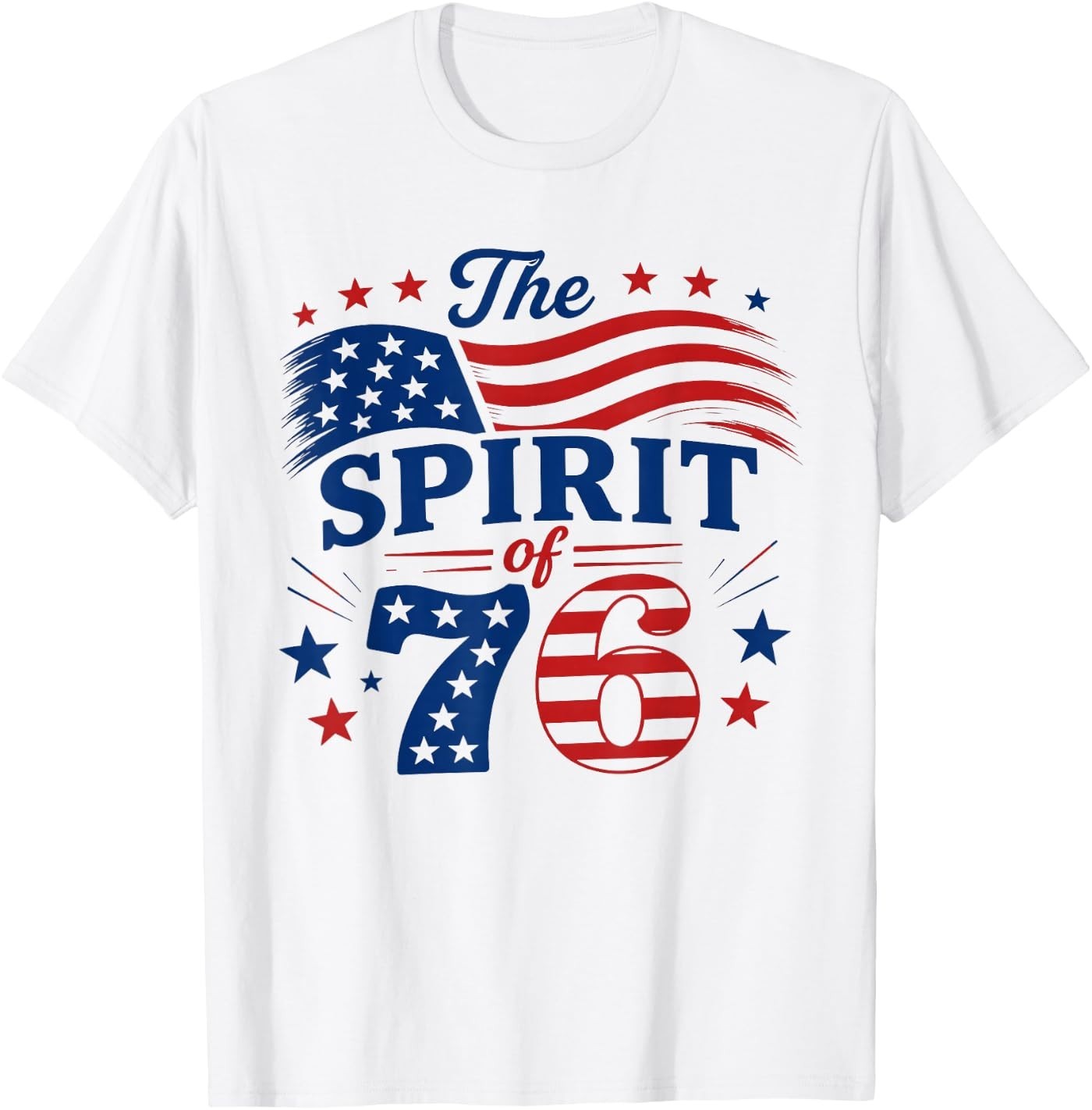 Vintage Spirit of 76 250th Anniversary 4TH of July T-Shirt gallery