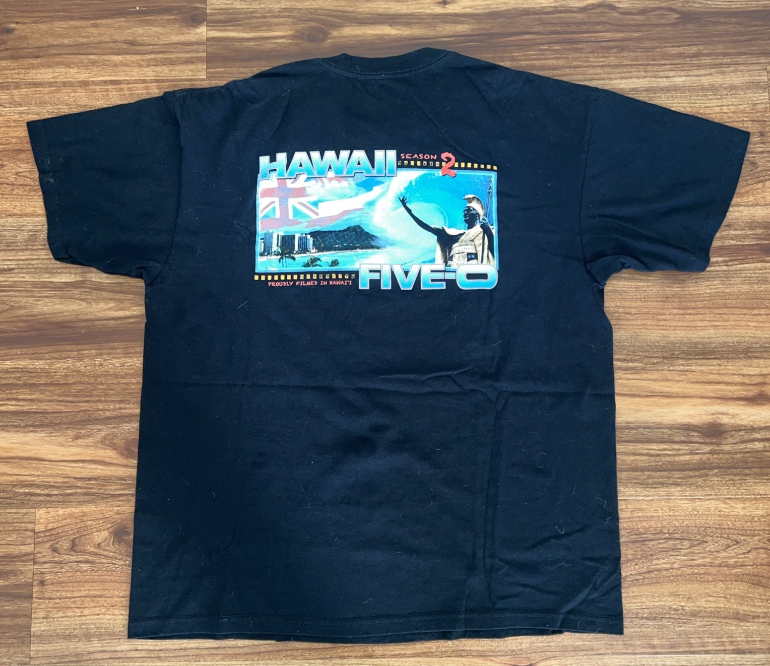 Hawaii Five-O Film Filmed In Hawaii Graphic T Shirt XL Season 2 Tv Show