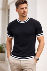 MENS MADCAP ENGLAND WAFFLE KNIT TEE MOD RETRO 60s 90s T-SHIRT Moon Waffle MC1150