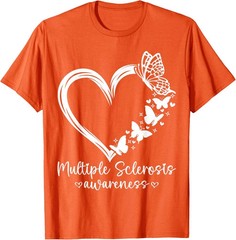 In March We Wear Orange Warrior Multiple Sclerosis Unisex T-Shirt