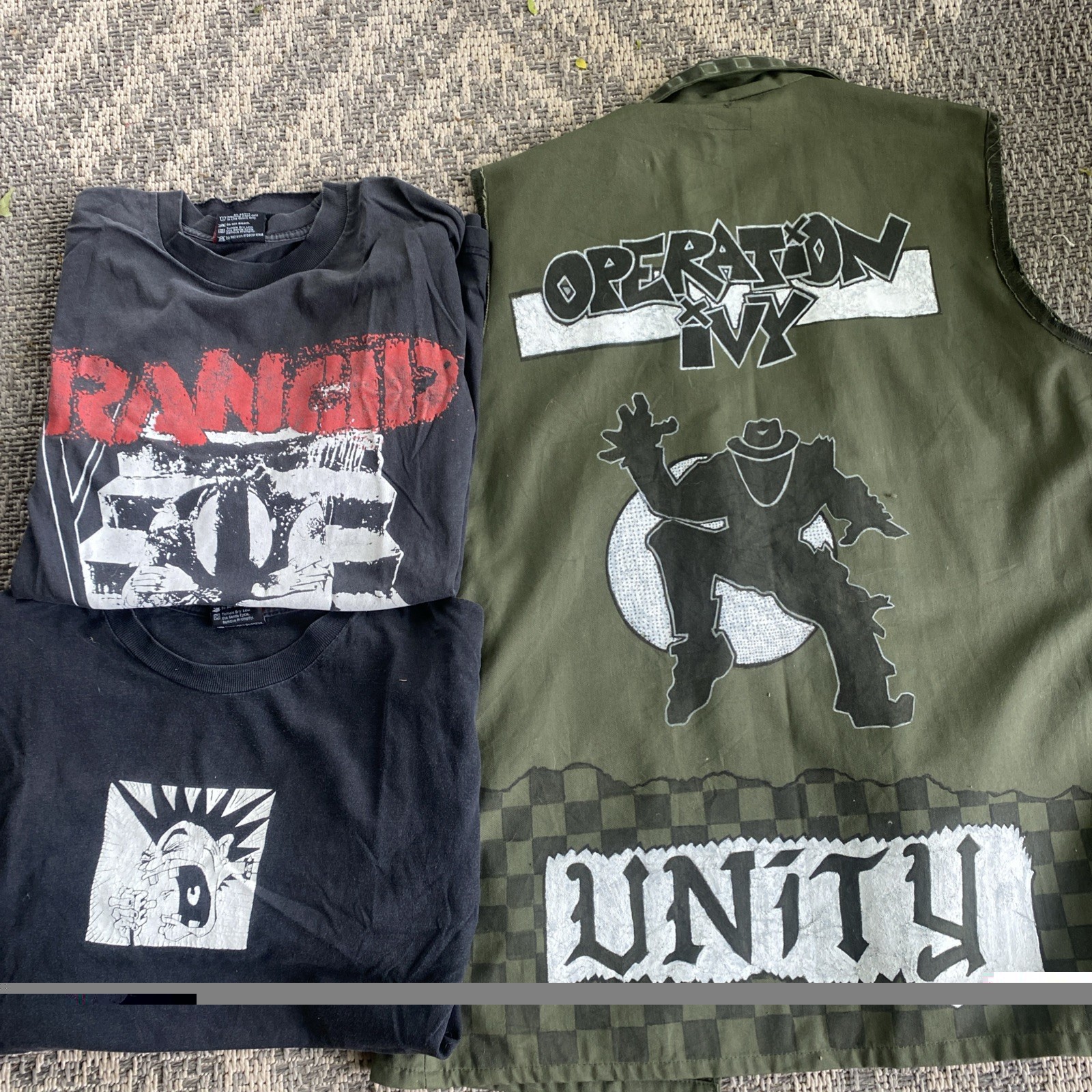 Operation Ivy Rancid Punk Rock Original Handmade Vest + Rancid T’s Pre-Owned gallery