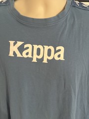 Kappa Authentic 222 Banda Balima Unisex T-Shirt in a steel blue colorway XL