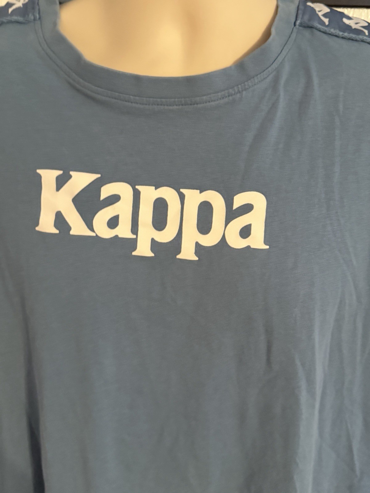 Kappa Authentic 222 Banda Balima Unisex T-Shirt in a steel blue colorway XL gallery
