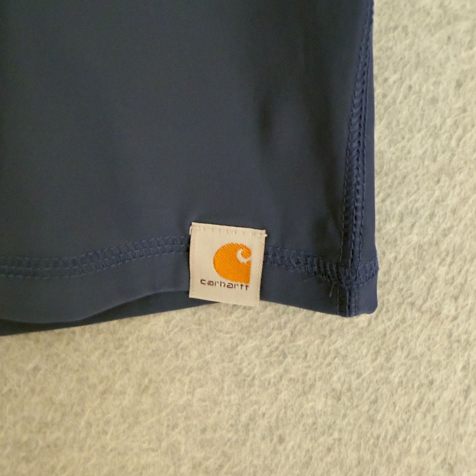 NEW! Carhartt Force Modern Fit T-Shirt Blue Long Sleeve Workwear Nylon Spandex gallery