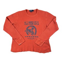 Ralph Lauren Polo State Fair Rodeo Cowboy Bronco Sportsman Western Shirt Large