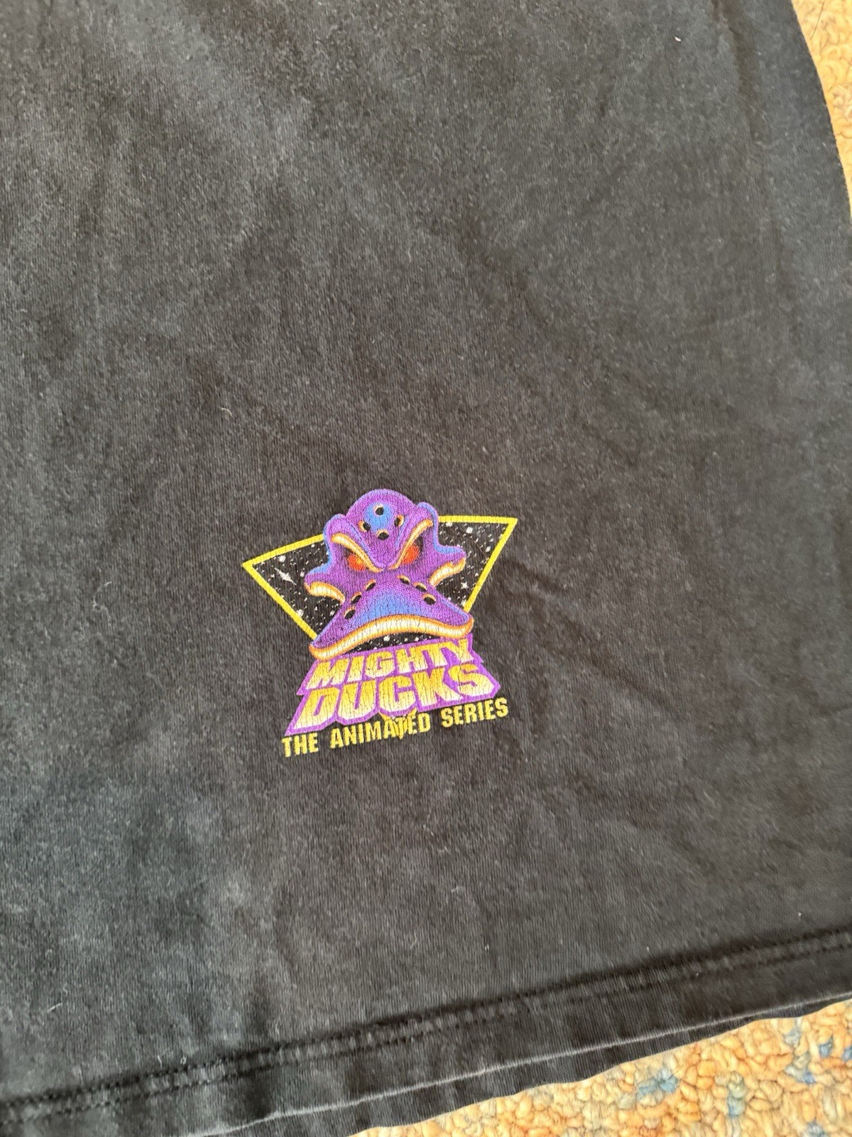 Vintage Mighty Ducks Animated Series Show Tee Shirt Size Large gallery