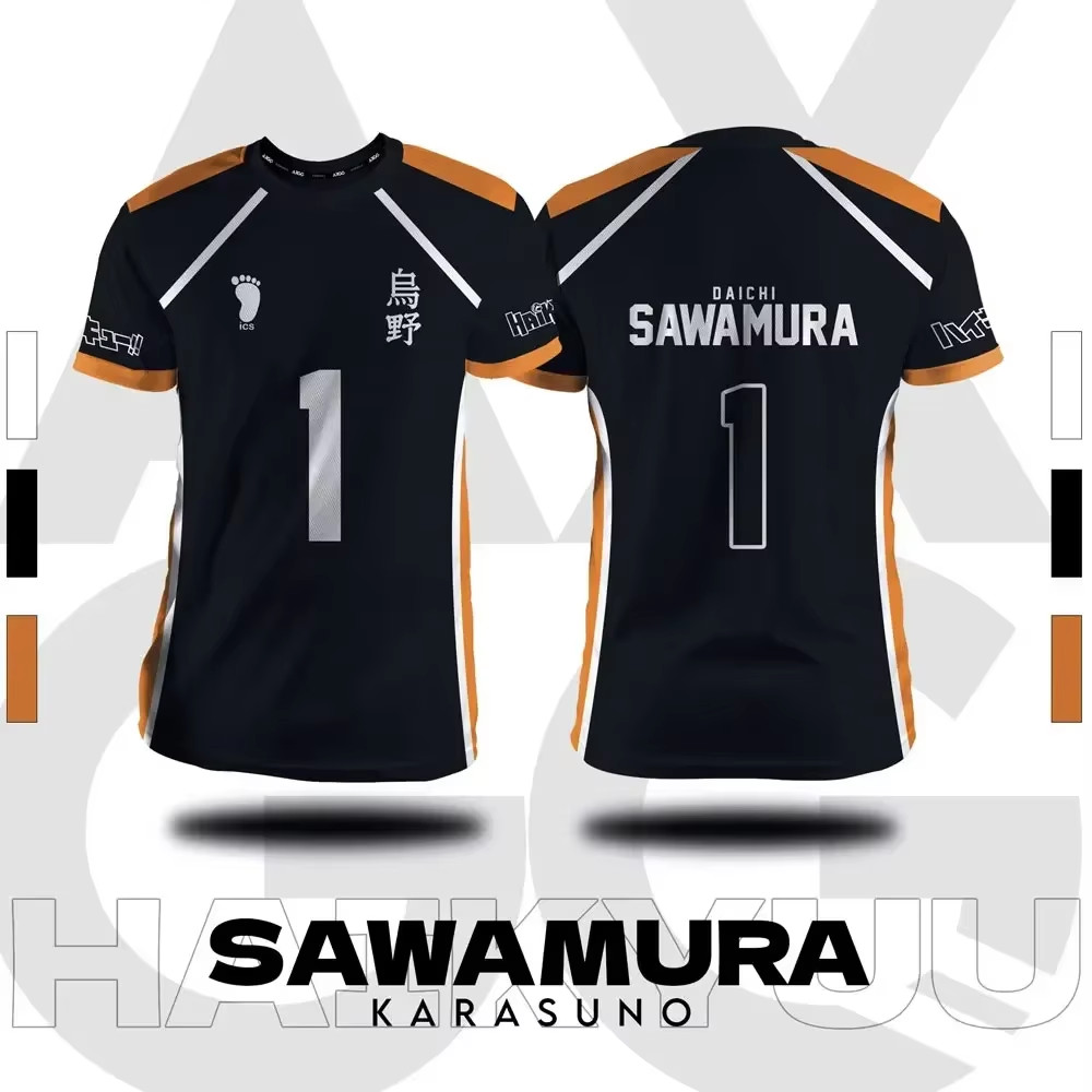 Haikyuu Team Fukurodani Hinata Volleyball Anime Cosplay Jersey Set gallery