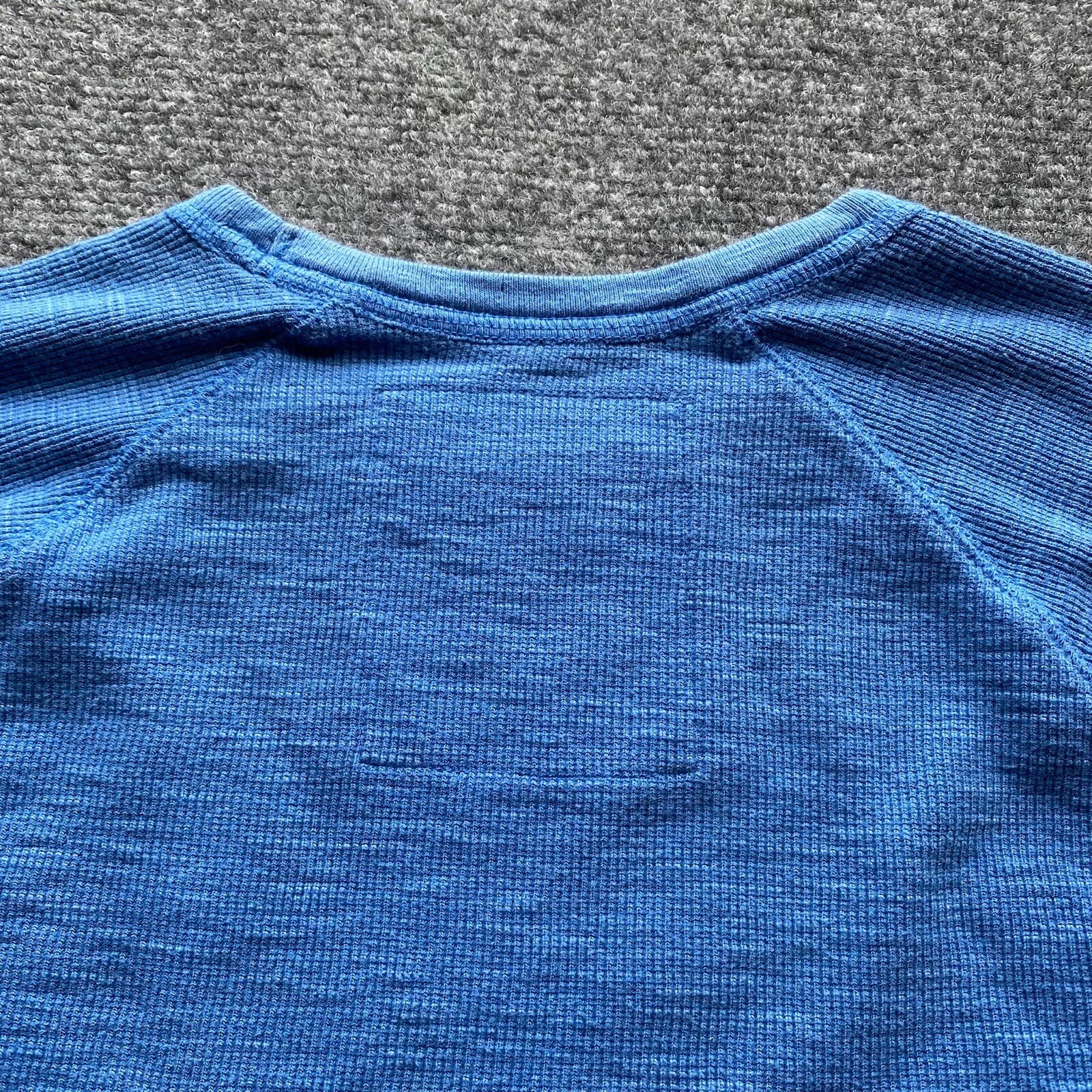 Urban Pipline Shirt Men Medium Blue Cotton Blend Long Sleeve Ribbed Cuff gallery