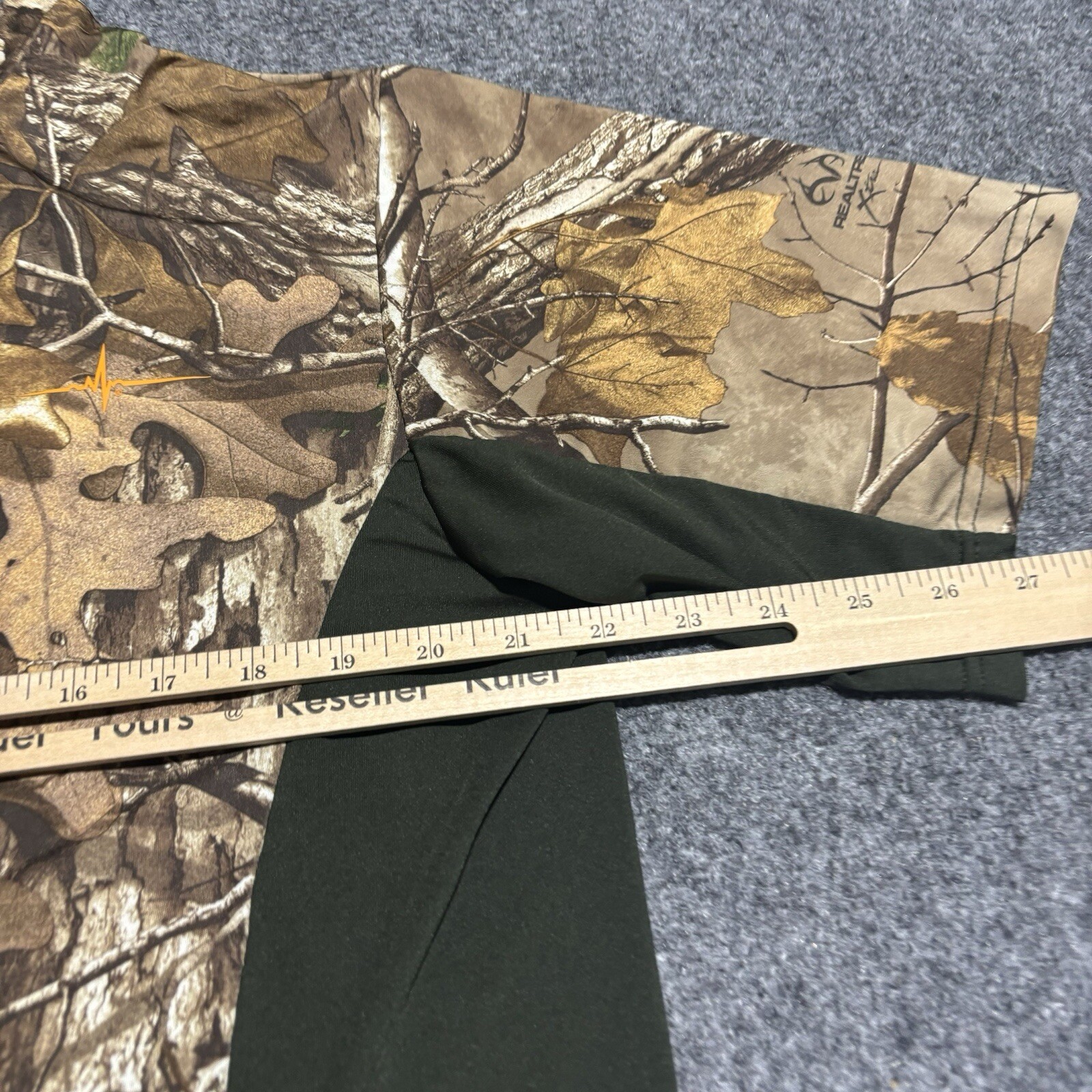 HABIT Shirt Mens Medium Green Short Sleeve Polyester Realtree Fishing Camouflage gallery