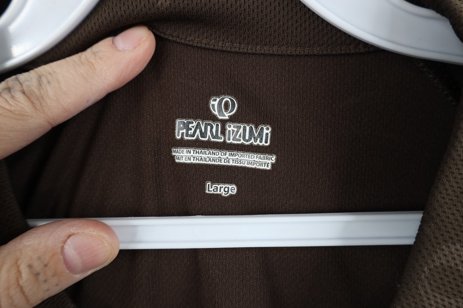 Vtg Pearl Izumi Mens Large Spell Out Color Block Bicycle Cycling Jersey Brown gallery