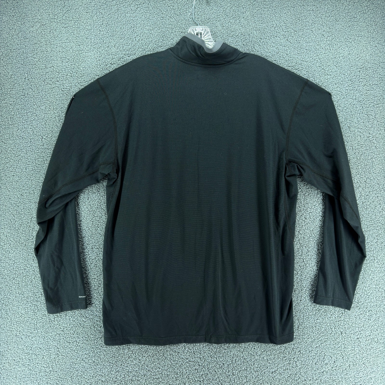 Columbia Shirt Mens XL Omni-Wick Black 1/4 Zip Pullover Performance Long Sleeve gallery