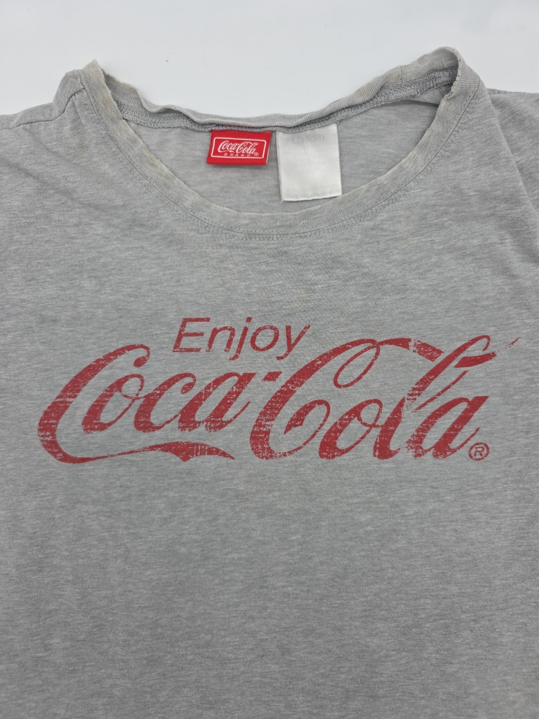 Coca-Cola T-Shirt Men Large Gray Graphic Tee.#46262 gallery