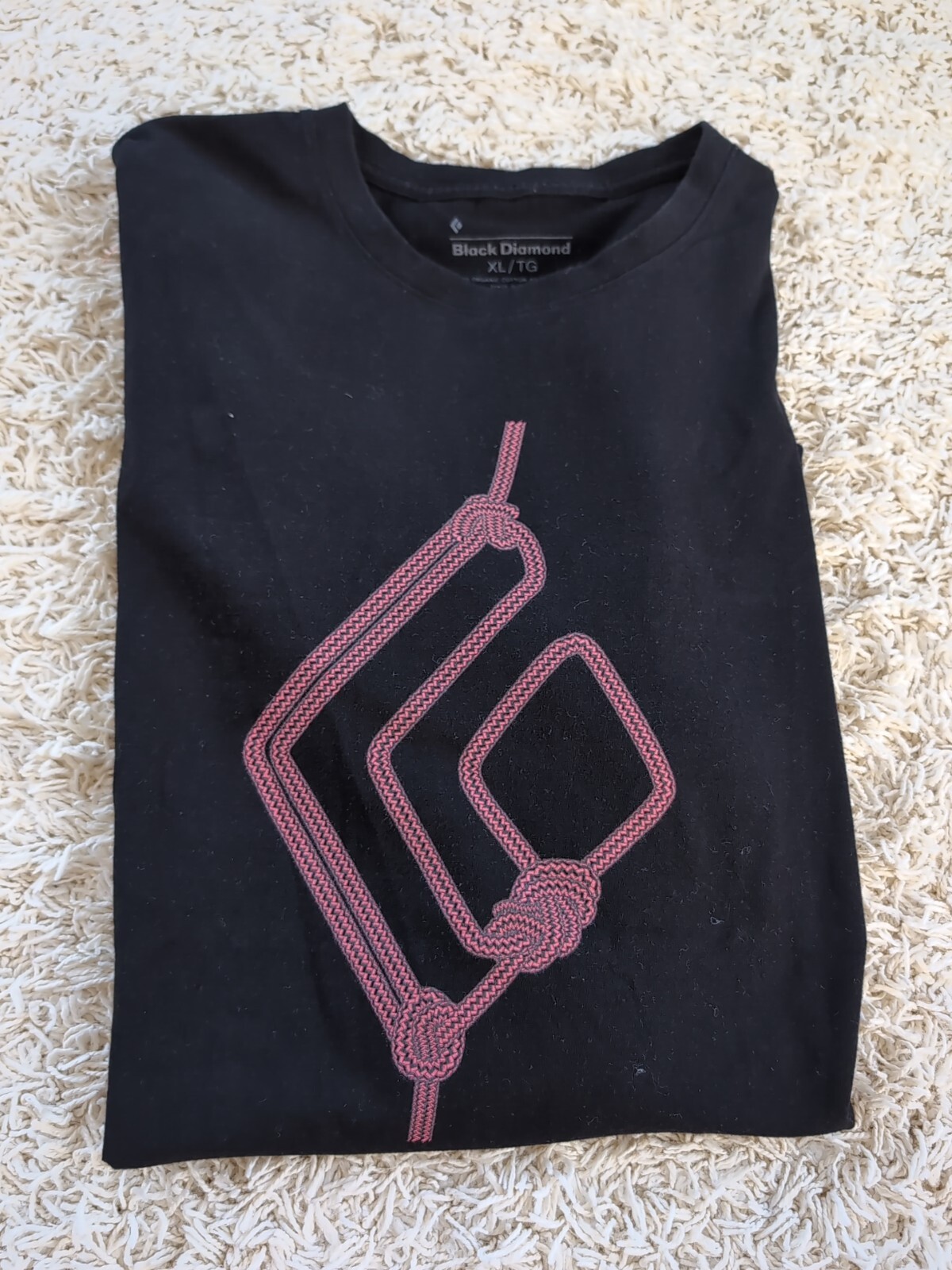 New! NWOT! Black Diamond Mens XL T-Shirt 96% Organic Cotton 4% Spandex