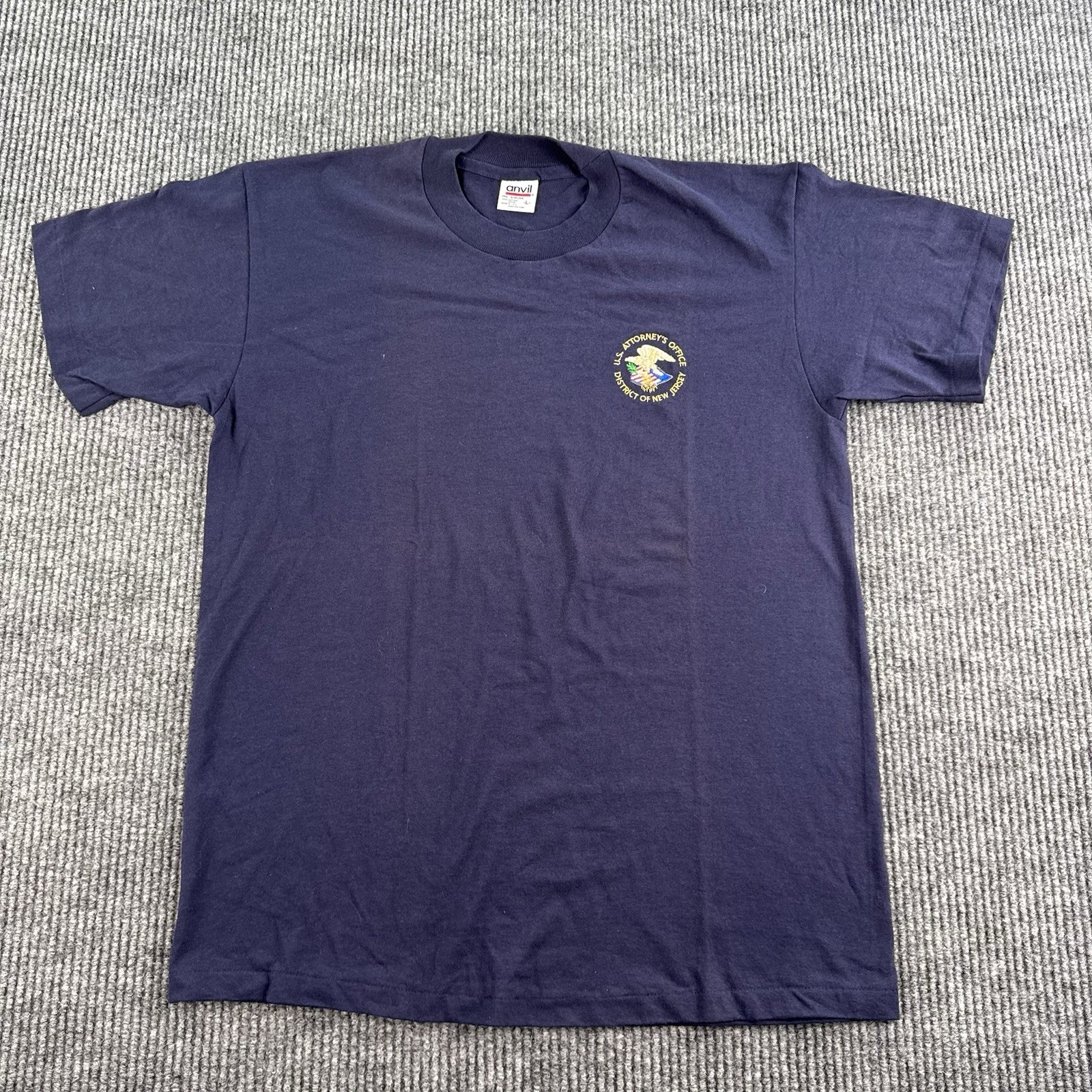 Vintage U.S. Attorney's Office District of New Jersey T Shirt Men Large Blue gallery