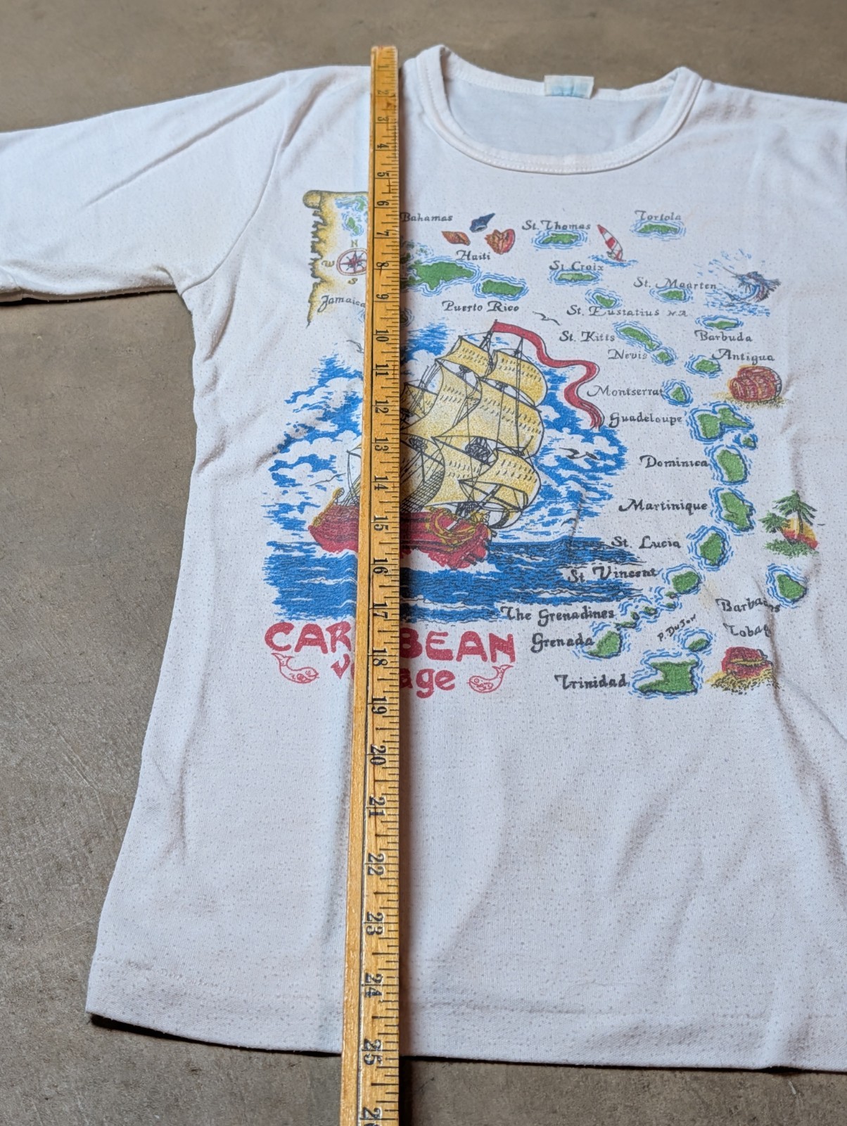 Vintage Caribbean Voyage T Shirt See Measurements gallery