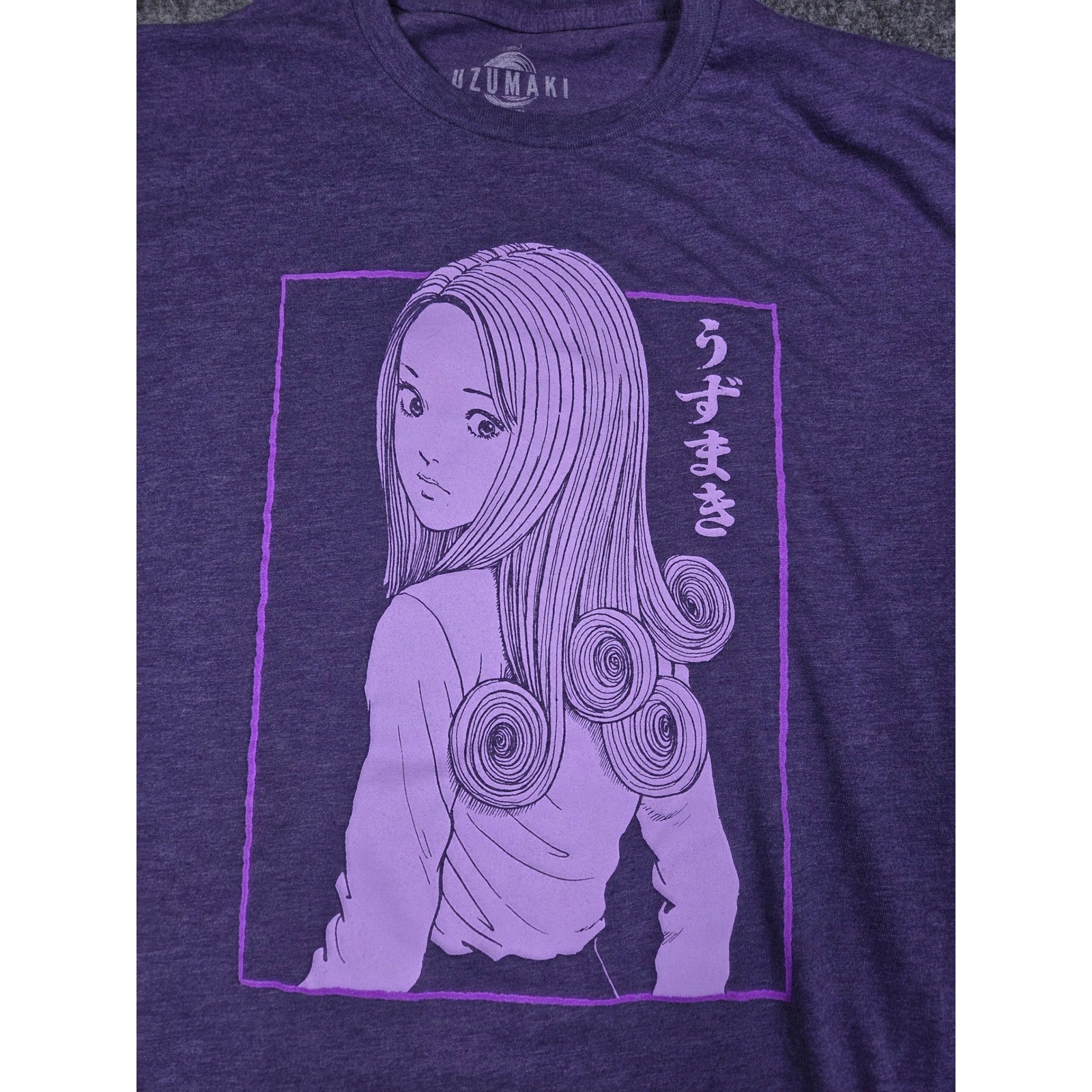 Ripple Junction Uzumaki T Shirt Mens XL Purple Junji Ito Anime Horror Manga Tee gallery