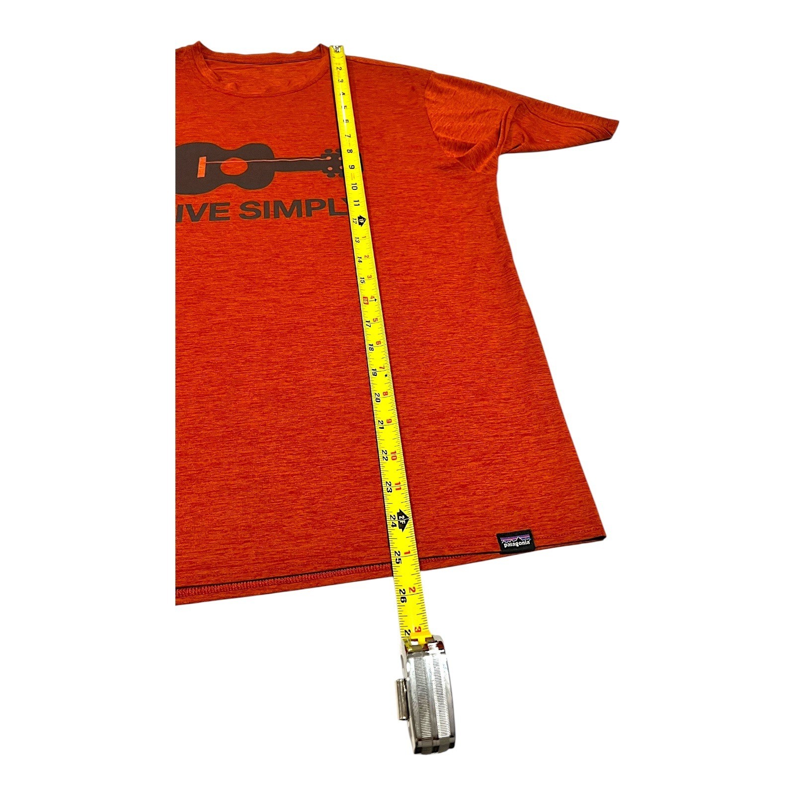 Patagonia Capilene Cool Daily Shirt Men's S Orange Live Simply Guitar Tee gallery