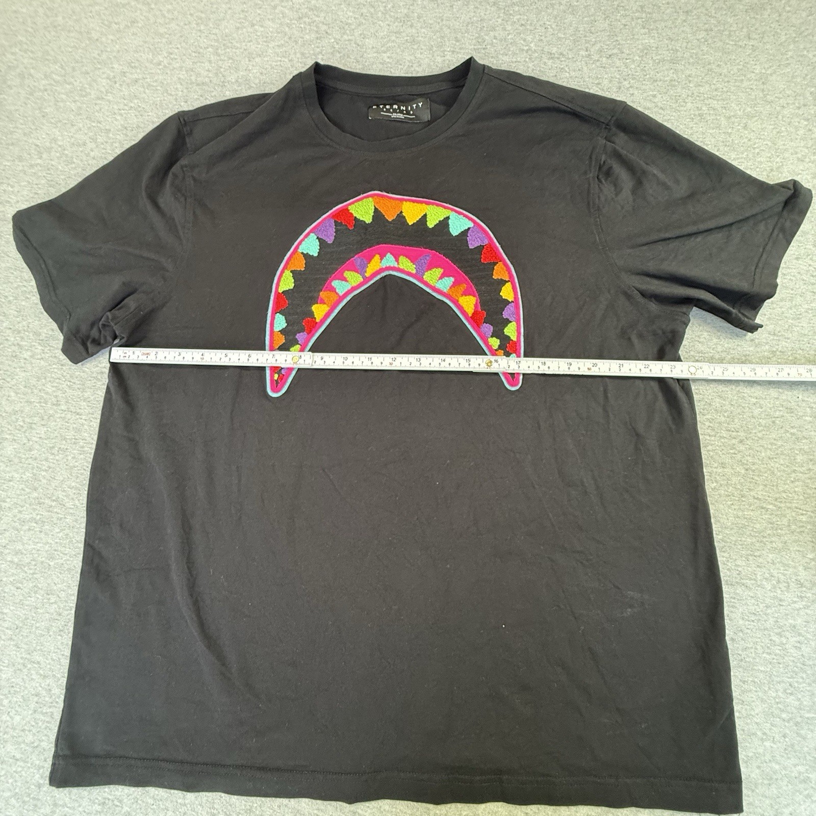ETERNITY BC/AD BAPE Shark Mouth Embroidered Mouth T-Shirt Black 2XL gallery