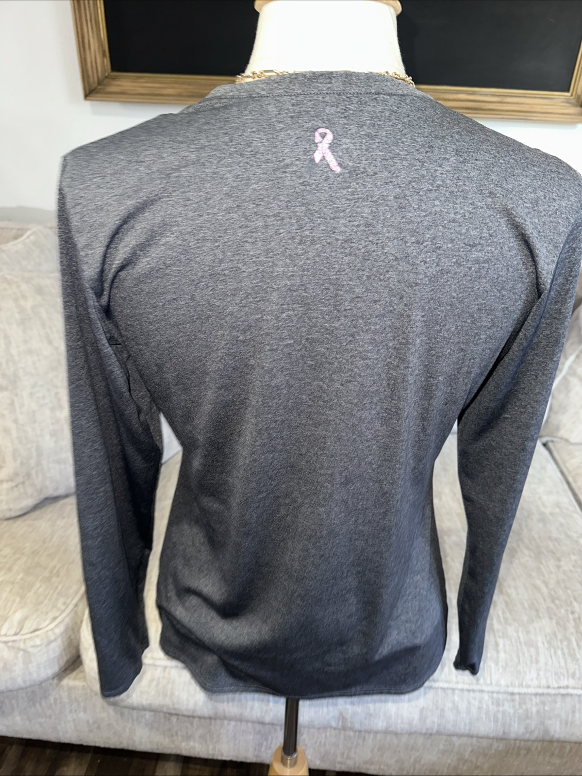 Under Armour Power In Pink Adult Medium Shirt Semi-Fitted Breast Cancer Preowned gallery