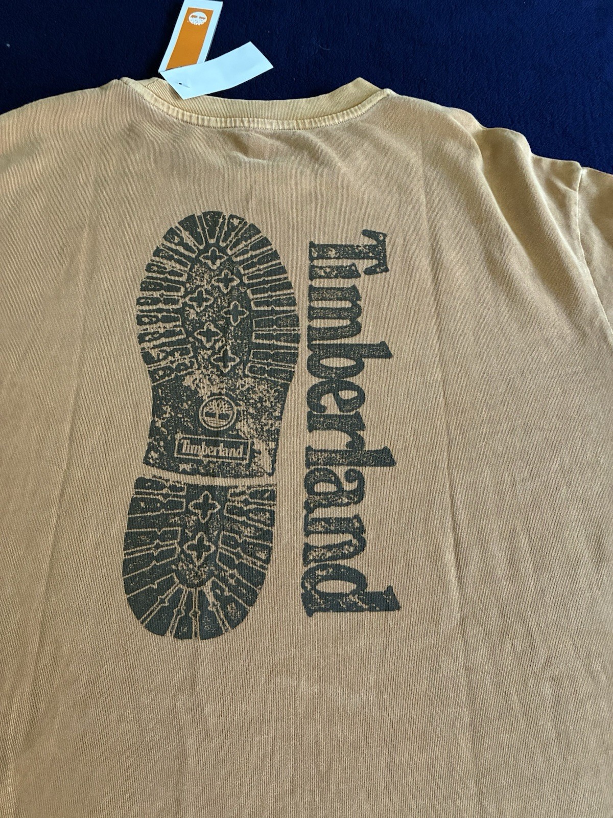 Timberland Footprint Tee Shirt Men’s Size Large Wheat Organic Cotton Tb0a6mh7 gallery