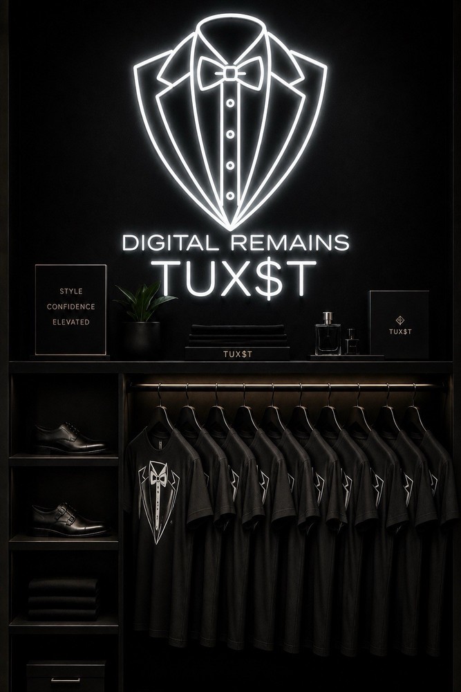 Digital Remains Tuxedo Shirts